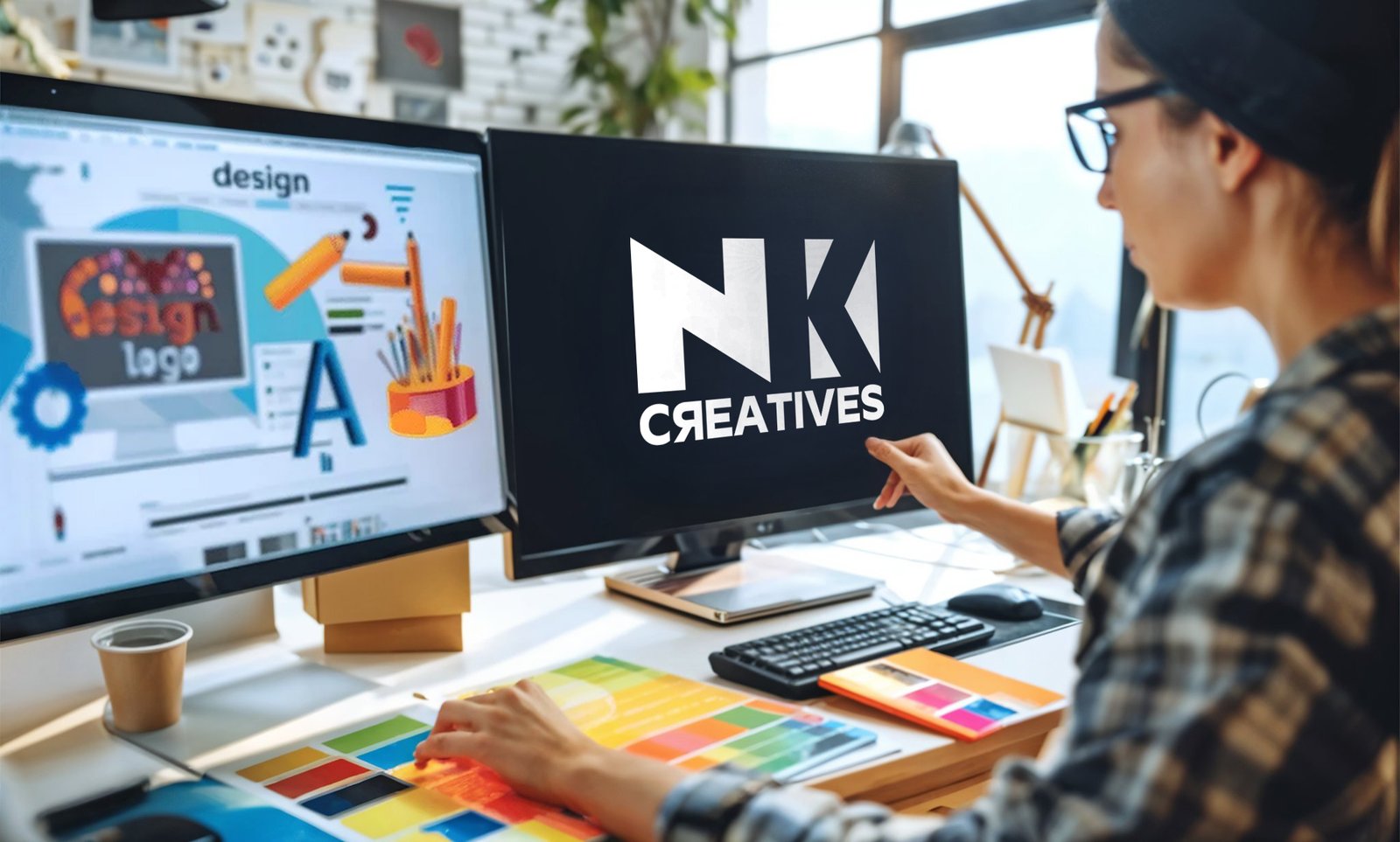 nk creative social media services logo